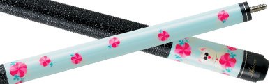Action Kitty and Flowers 48 Inch Junior Pool Cue