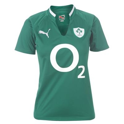 Puma Ireland Rugby Union Home Shirt 2011 Ladies Powder Green 12 (M) Puma Ireland Rugby Union Home Shirt 2011 Ladies Powder Green 12 (M)