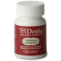 Triphala Guggulu - Herbal Detox, Remove Toxins, Eliminate Wastes, Boost Metabolism, Colon Cleanse, Fat Loss* - 80 Tablets