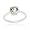 Sterling Silver Green Amethyst Solitaire Round Ring