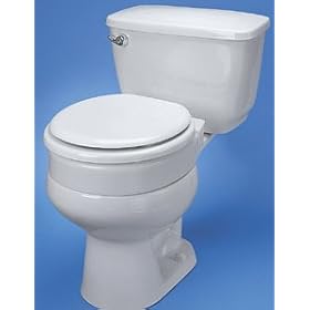 Ableware 725711005 Hinged Elevated Toilet Seat Elongated by Maddak