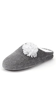 Per Una Chiffon Floral Corsage Mule Slipper