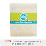 giggle Better Basics Waterproof Crib Mattress Pad (Organic)