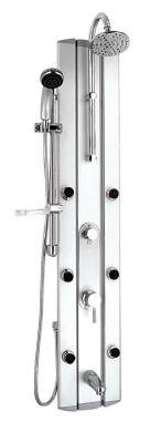 AQUA Shower Massage Panel 6 Jets, Rain Shower Tub Filler 7015