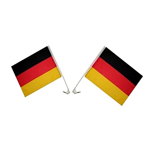 Fanartikel, Fanset Deutschland EM, WM, Fanpaket zur Europameisterschaft 2016, Schminke, Fahnen, Brille, Pfeife, Hut, Autofahne, Bandana, Tattoos, Fingernägel, Caxirola … (Autofahne)