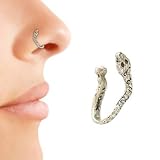 Sterling Silver Snake Nose Clip Non Piercing
