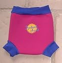 Splash About neoprene Happy Nappy: Pink with Royal Blue rib, Medium (about 3-8 months)