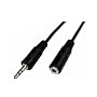 Cables Unlimited AUD-1000-25 3.5mm Male to Female Stereo Cable (25 Feet, Black)