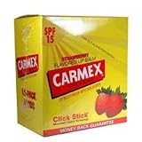 Carmex Cold Sores Click Stick Lip Moisturizer with Sunscreen, Srawberry Flavor, SPF 15 0.15 Oz / Stick, 12 ea 31b2hDe3cxL. SL160 Carmex Cold Sores Click Stick Lip Moisturizer with Sunscreen, Srawberry Flavor, SPF 15 0.15 Oz / Stick, 12 ea