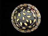 Gold Leopard Design - Hand Painted - Coaster - 3.75 inch diameter