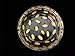 Gold Leopard Design - Hand Painted - Coaster - 3.75 inch diameter