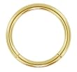 22 Gauge 1/4 - Solid 14kt Yellow Gold Seamless Segment Ring