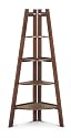 Poundex Corner Shelf, Cappuccino