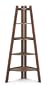 Poundex Corner Shelf, Cappuccino