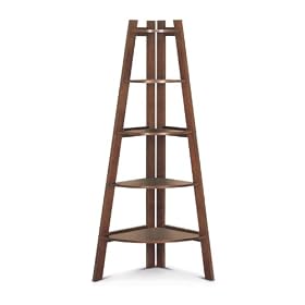 Corner Shelf in Cappuccino Color by POUNDEX