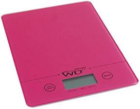 WD Lifestyle Electronic Slim Kitchen Scale, Measures Up to 5kg, Fuchsia