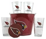Arizona Cardinals Pint and Beer Bucket Set | NFL Cardinals Beer Bucket Gift Set