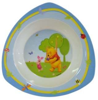 Childrens Toyshop  Toys : Disney Winnie the Pooh Triangular Bowl - Nature Trail Design