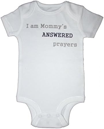 Bambino Apparel Little Boys' Mommy's Answered Prayer Shirt 2T/3T White