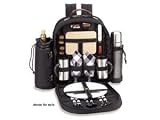 Picnic at Ascot Brighton Green Coffee Picnic Backpack 15-in.