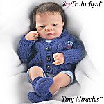Tiny Miracles Open Eye Charlie Miniature Realistic Baby Boy Doll