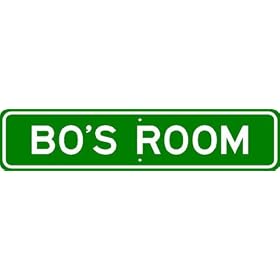 BO ROOM SIGN - Personalized Gift Boy or Girl, Aluminum