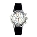 Regatta Chrono, White Dial w/Date, Black Silicone Strap