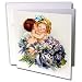 Sandy Martens Vintage Valentine Designs - Vintage Young Cupid Kids with Flowers - Greeting Cards-12 Greeting Cards with envelopes