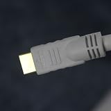 50 foot HDMI Cable, 24 AWG, White, Tartan Cable brand; sold exclusively by Blue Jeans Cable