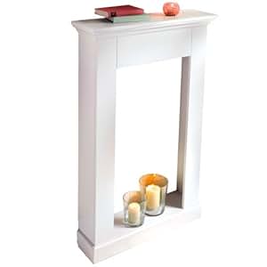 Amazon.de: Kaminumrandung "Charming" aus Holz weiß