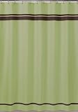 Green and Brown Hotel Shower Curtain