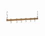 Concept Housewares PR-40200 36-Inch Hardwood Hanging Pot Rack, Natural