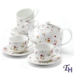 Country Rose Buds 9-Piece Tea Set