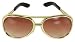 Elvis Signature Glasses Gold Adult (One Size)