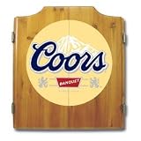 Coors Dart Cabinet includes Darts and Board - Game Room Products > Darts Cabinets > Beer Logos