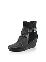 Esther Garcia Botines cuña (Negro)