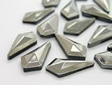  : Schmucksteine 8x16mm (Jet-Hematite, Zweite Wahl), 100 Stück