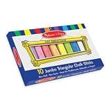 Melissa and Doug 10 Jumbo Triangular Chalk Sticks by