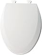 Bemis 1500EC 390 Lift-Off Elongated Closed Front Toilet Seat, Cotton White
