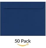 9 x 12 Booklet Envelopes - Navy Blue (50 Qty.)