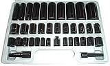 38 Pcs 3/8 & 1/2 Dr. Duo\Combo Impact Socket Set - H.D.