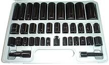 38 Pcs 3/8 & 1/2 Dr. Duo\Combo Impact Socket Set - H.D.
