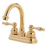 Danze D301255PBV Sheridan Two Handle Centerset High Rise Lavatory Faucet, Polished Brass