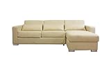 Baxton Studio Olcott Twill Modern Sleeper Sofa Sectional with Storage Chaise, Cream Baxton Studio Olcott Twill Modern Sleeper Sofa Sectional with Storage Chaise, Cream
