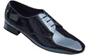 Mens Ballroom Tango Dance Shoe - Donald - Black Patent - Square Toe