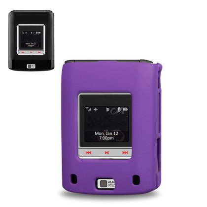 New Fashionable Perfect Fit Hard Protector Skin Cover Cell Phone Case for LG Lotus LX600 Sprint - Purple