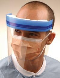 The shield offers excellent disposable protection where there is a risk of exposure to splashing blood, body fluids, chemicals and/or other potentially infectious or harmful materials. The shield is anti-fog coated on both sides and is virtually impermeable to the liquid phase of most chemicals and reagents and also resists diluted mineral acids and alkalis.