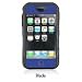 Electronics : iSkin Blade Silicone Skin - Brown + Indigo Blue Accent