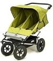 2008 Mountain Buggy Urban Double Stroller - Moss Dot