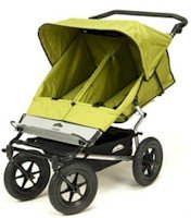 2008 Mountain Buggy Urban Double Stroller   Moss Dot